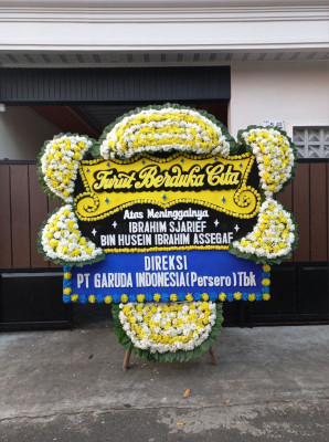 Papan Bunga Duka di Tomohon Barat