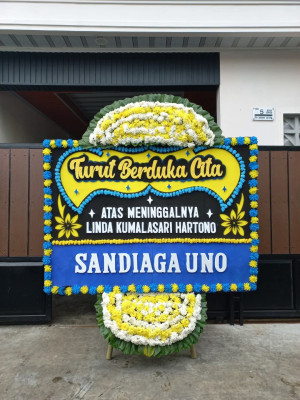 Papan Bunga Duka di Tomohon Barat